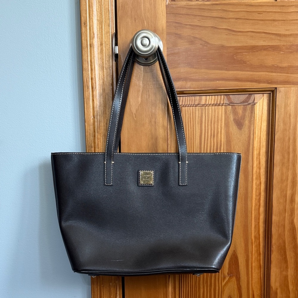 Dooney & Bourke Chocolate Brown Leather Tote Bag